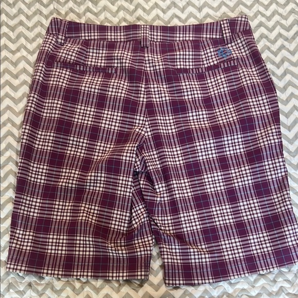 Puma Men's Purple Blue Plaid Golf Shorts sz 34 - Picture 10 of 11